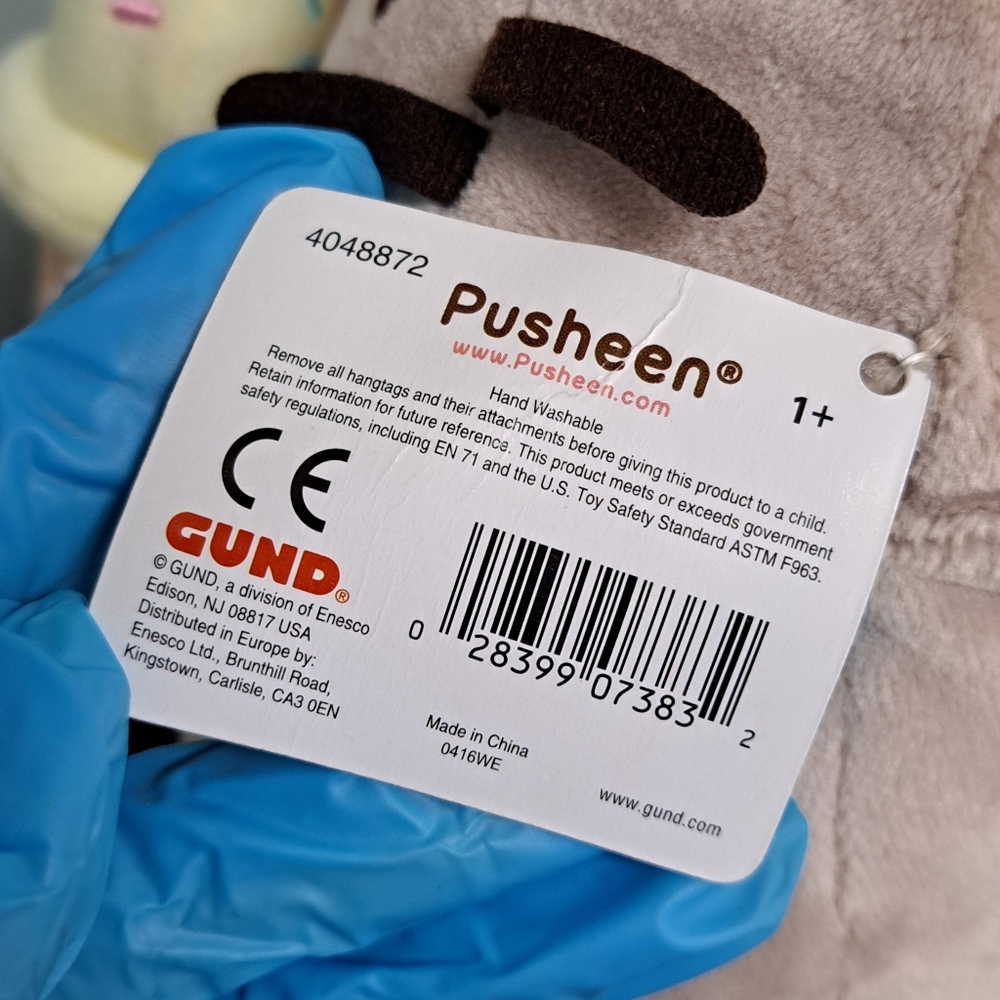 Pusheen the Cat 🐱 ice cream cone plush by GUND 🍦 - Picture 9 of 11